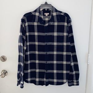 Merona Blue and White Plaid Shirt